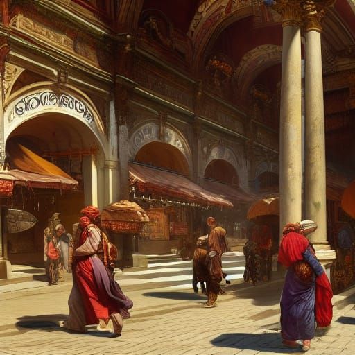 Grand entrance to a Roman fruit market