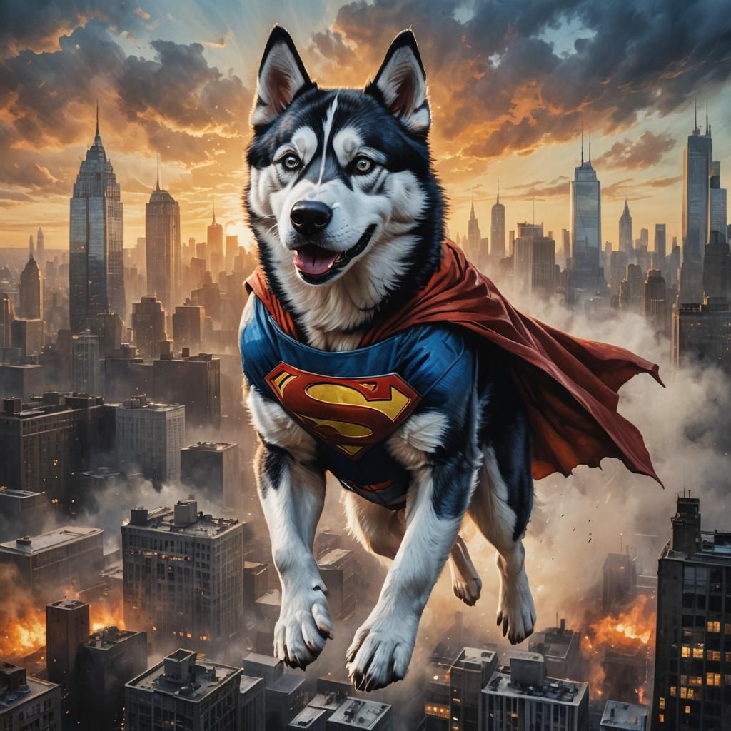 Superdog  by @Tea