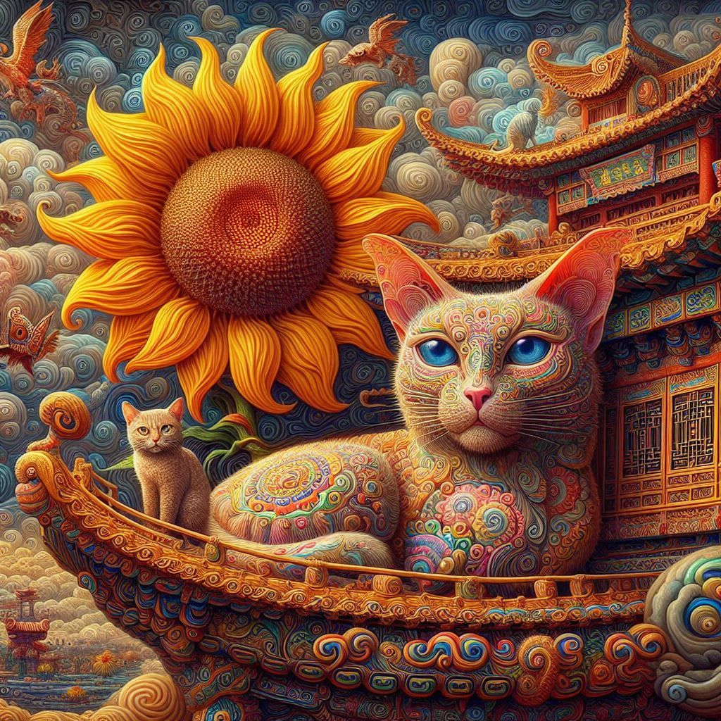 China Cat Sunflower
