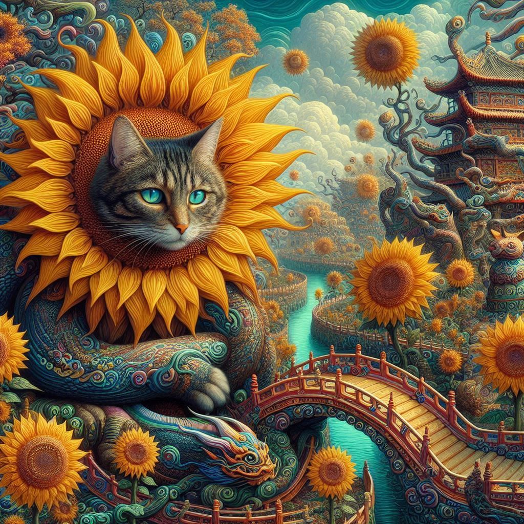 China Cat Sunflower