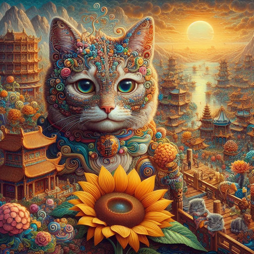 China Cat Sunflower