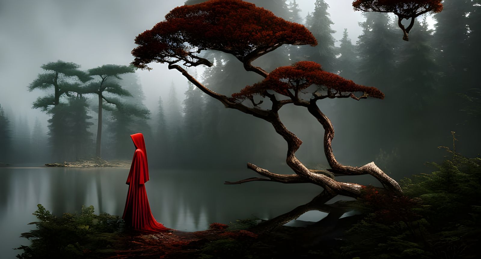 Lake woman  by @undefined