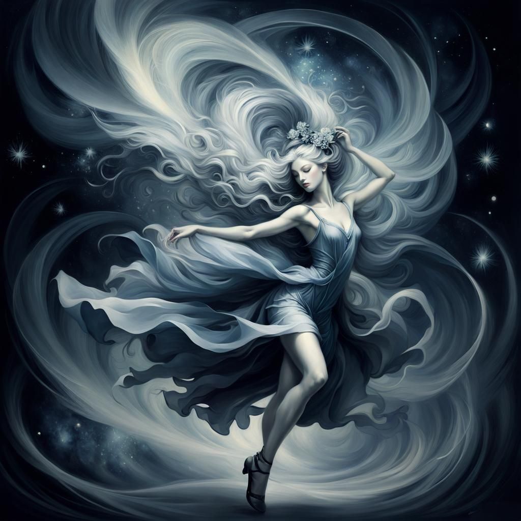 The grey dancer  by @Crystalline