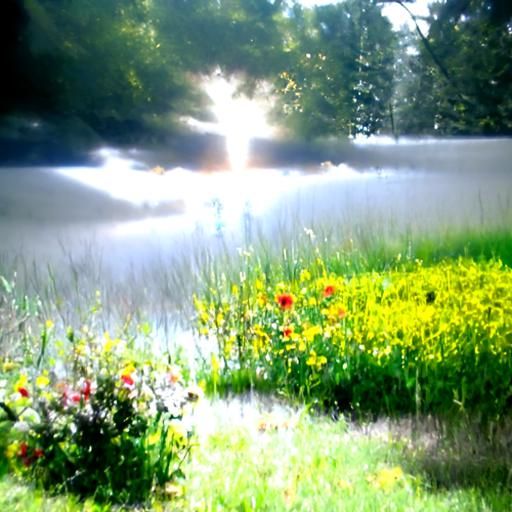 Meadow and water