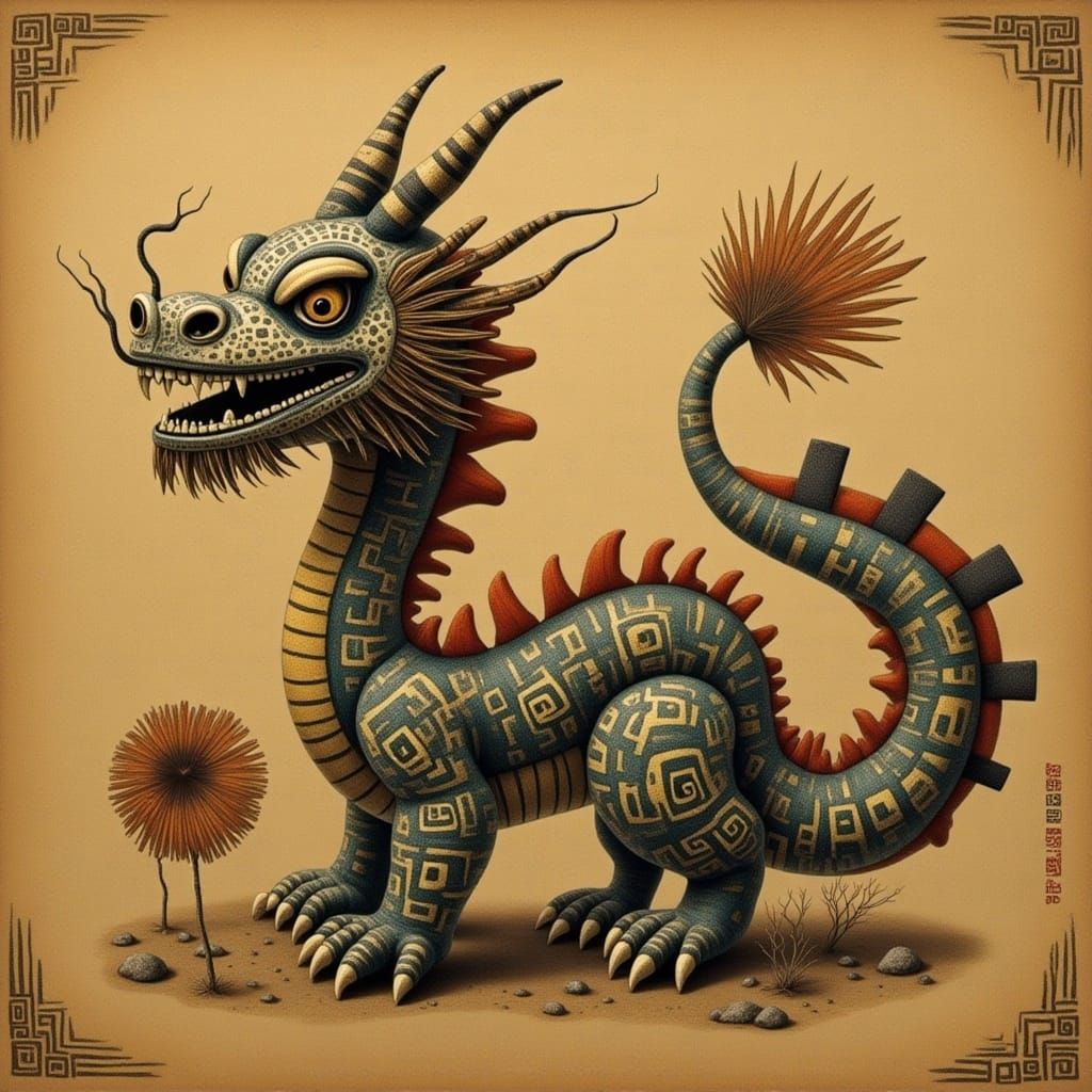 <lora:DUBUFFET DOLLZ:1.0> Chinese dragon 