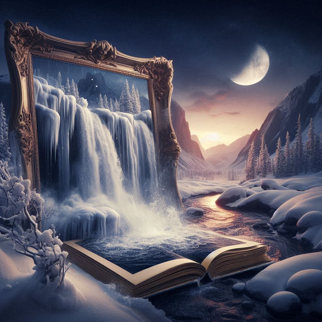 Art Imitates Nature Winter Scene