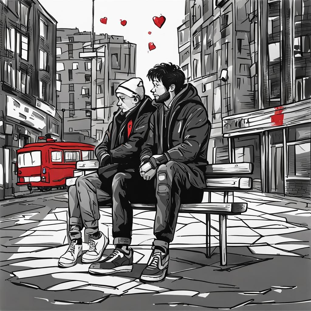 Stylized Red Heart: Symbol of Emotion