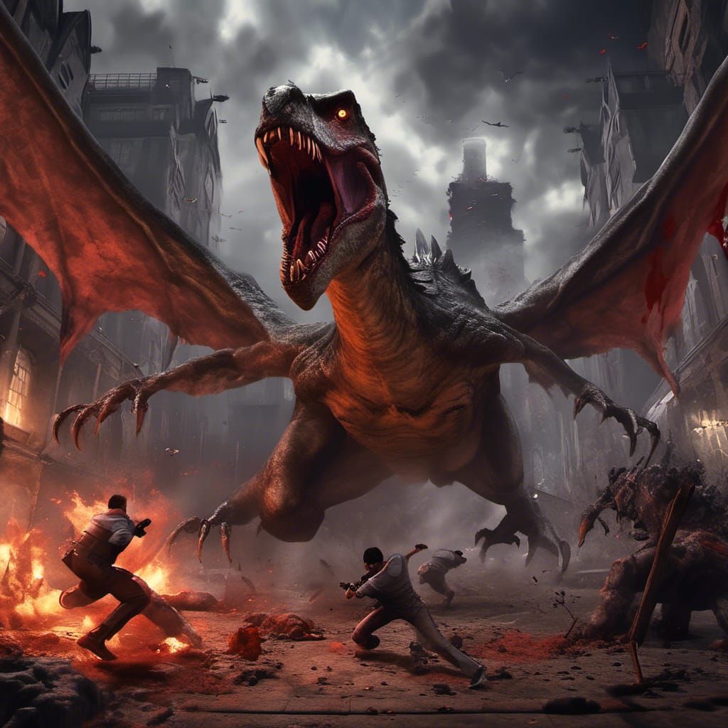 Vampire Dinosaur Attack 1