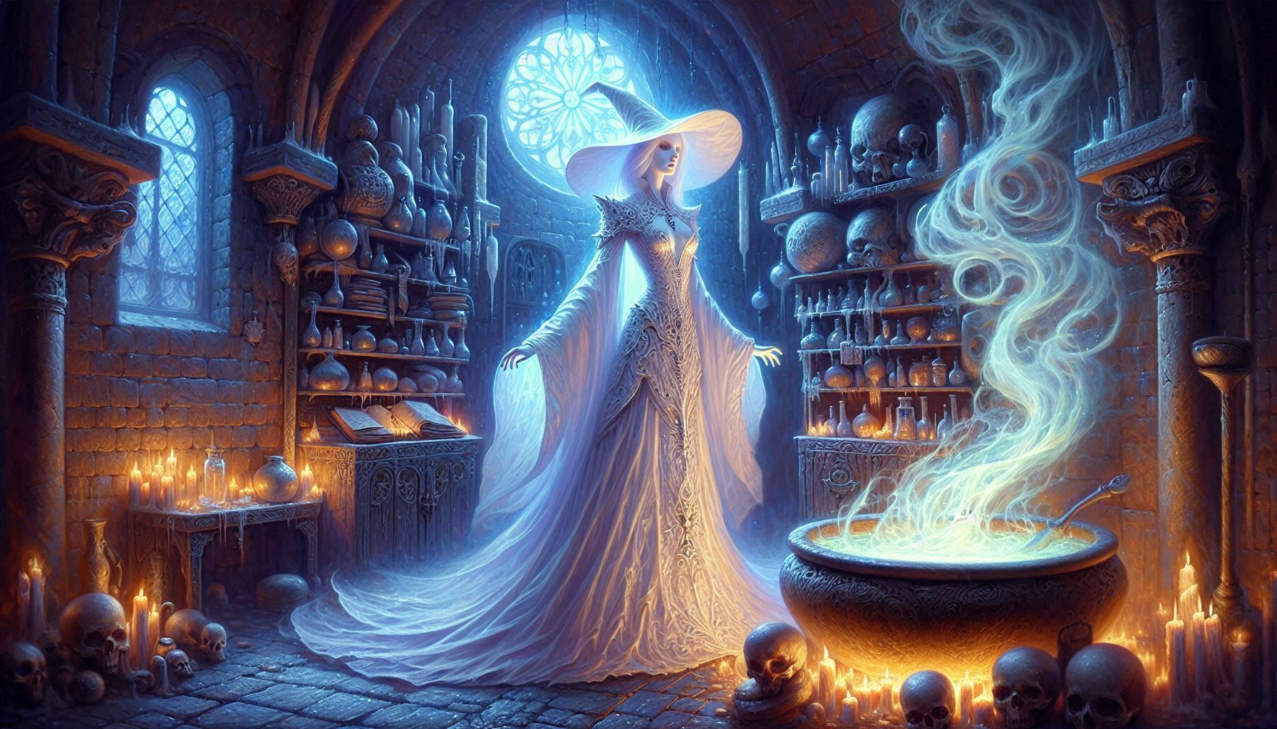 Mixing the Spell Potion