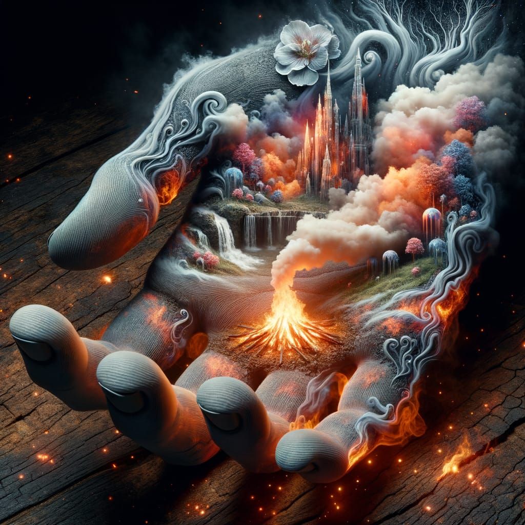 All I thought was in my hand was mere smoke   by @Shimmeringcosmos