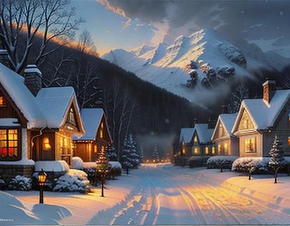 Winter Is Coming Snow Ice Landscape Oil Painting Thomas Kinkade   ALaJka8vNm6tgpnZusPT  1  G8hv9 