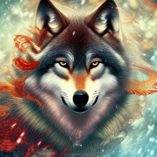 Wolf - AI Generated Artwork - NightCafe Creator