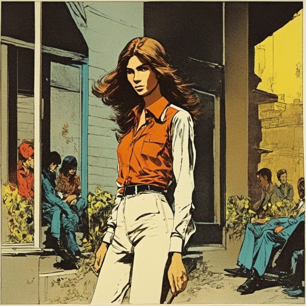 1970s Fashion AI Art Style Library - Discover Retro Chic - 1970s