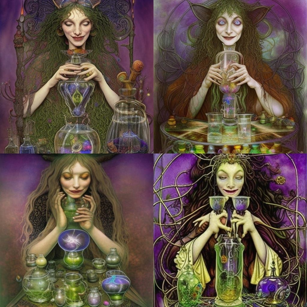 Witch making potions 2