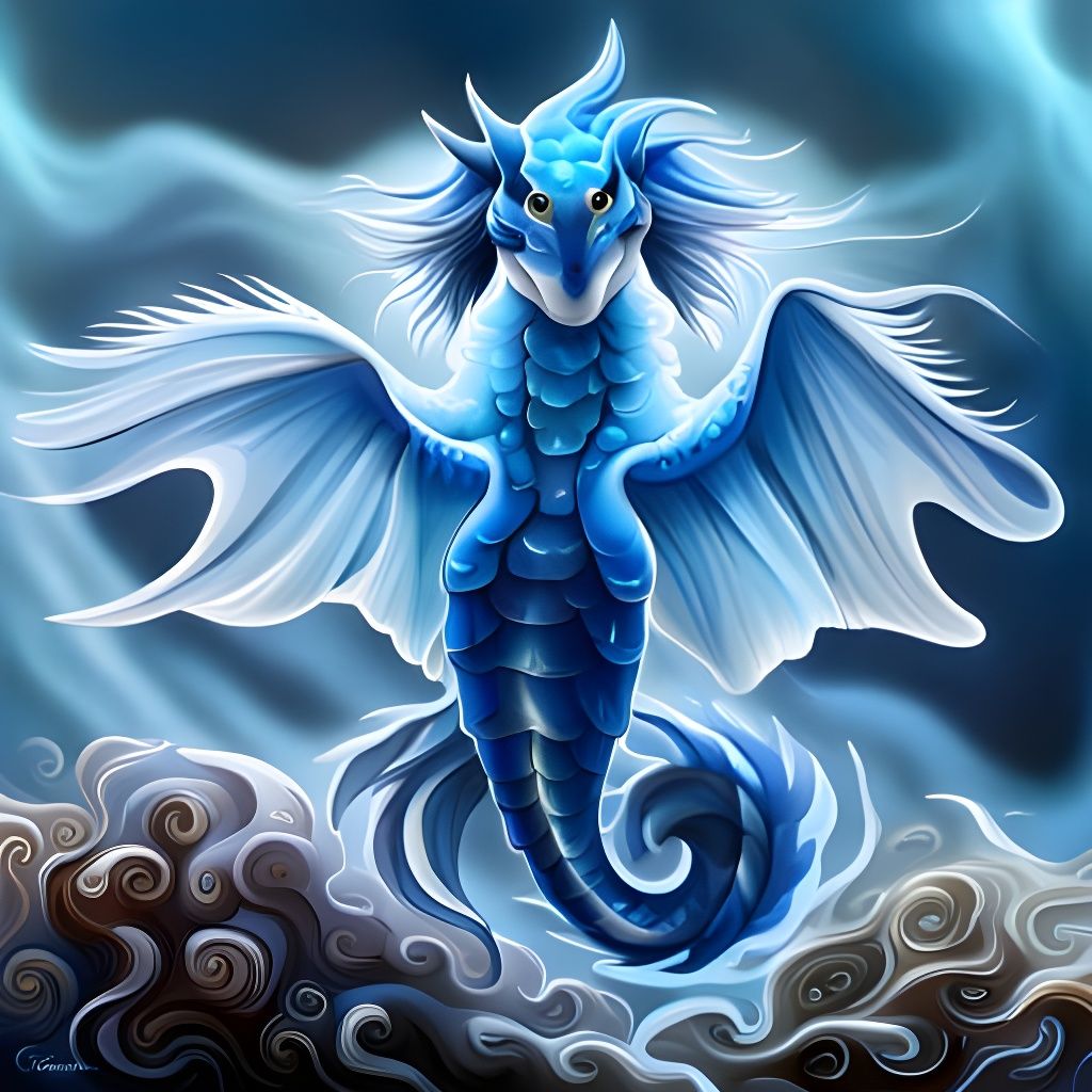 Still trying to make a blue sea dragon/glaucus atlanticus, b...