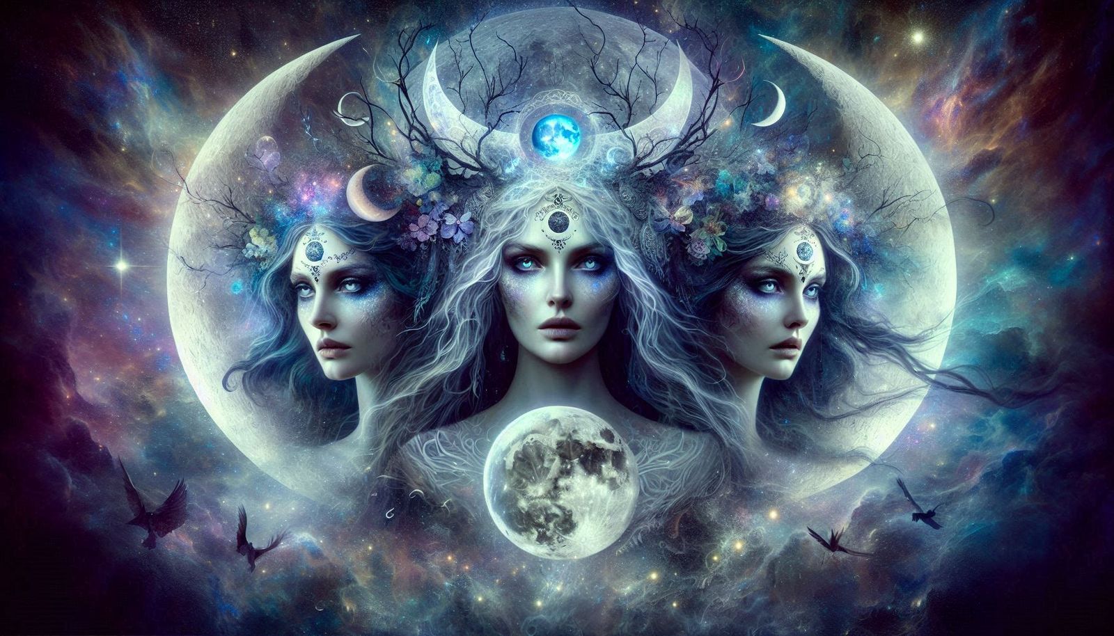 Hecate, Lucina, Diana the 3 mythical grace