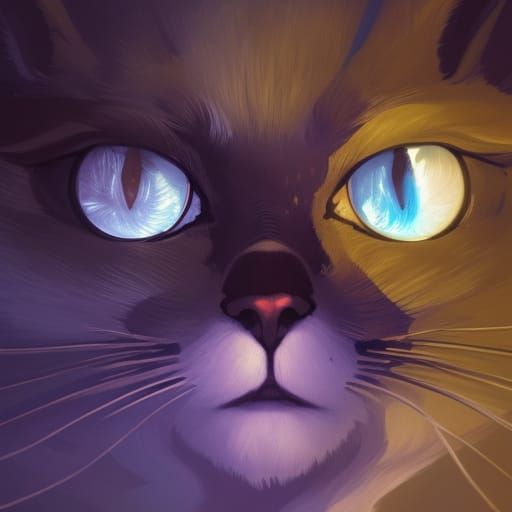 cat eyes with moon a masterpiece, 8k resolution, dark fantas...