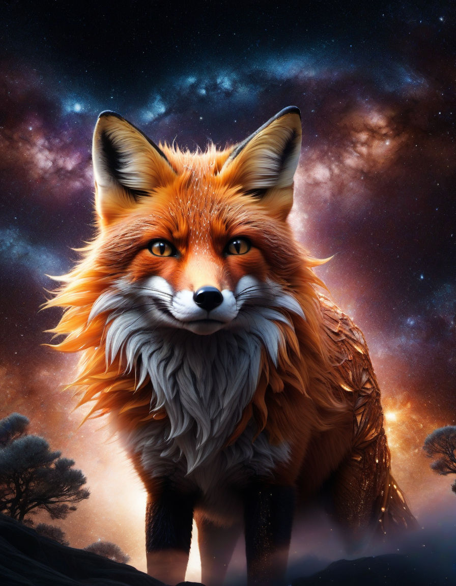 Fox in Night Glitter