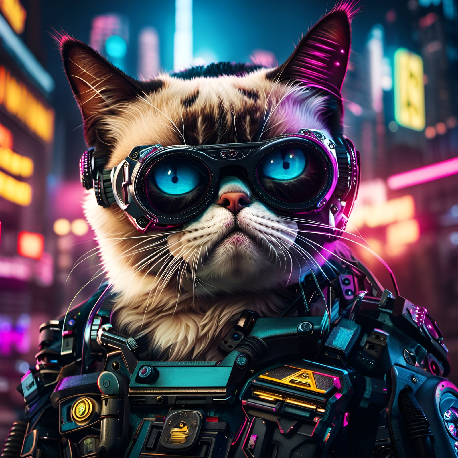 Angry cat - AI Generated Artwork - NightCafe Creator