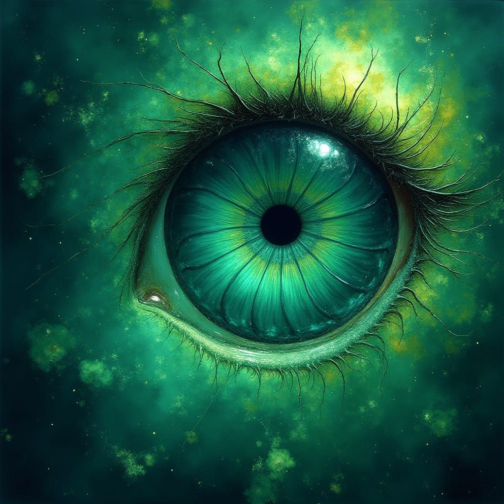 Envious green eyes  by @KRoseCarol