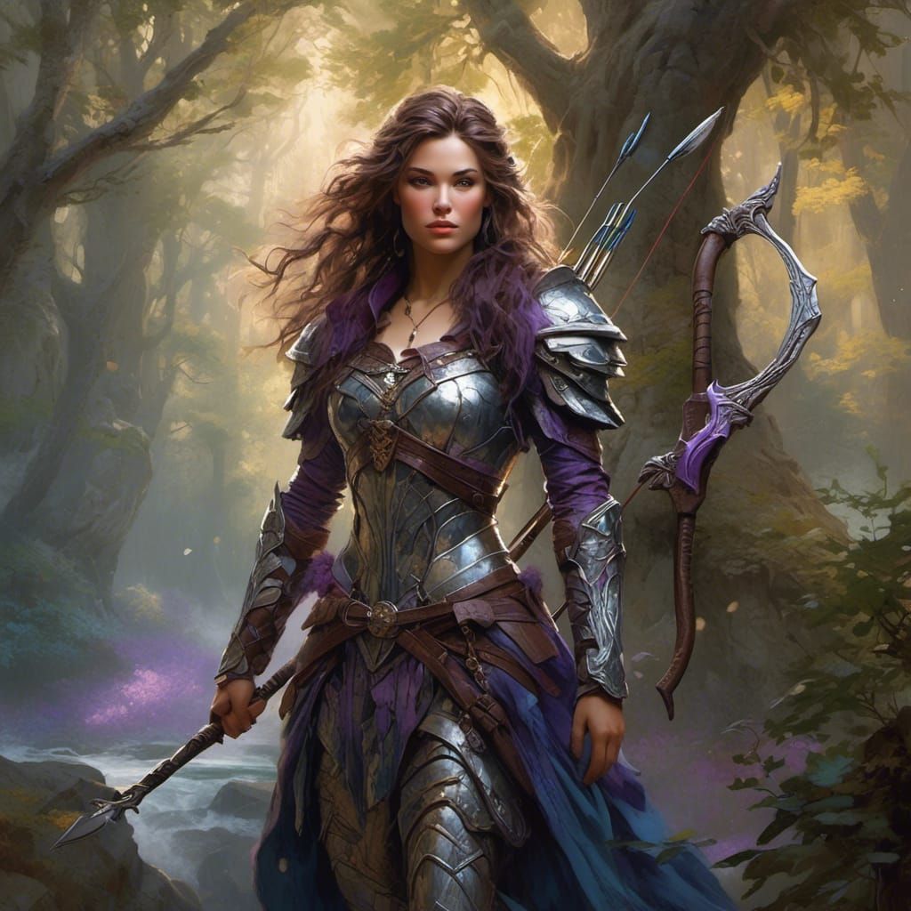 <lora:DWC:1.0> mother nature goddess with gray-blue eyes. br...
