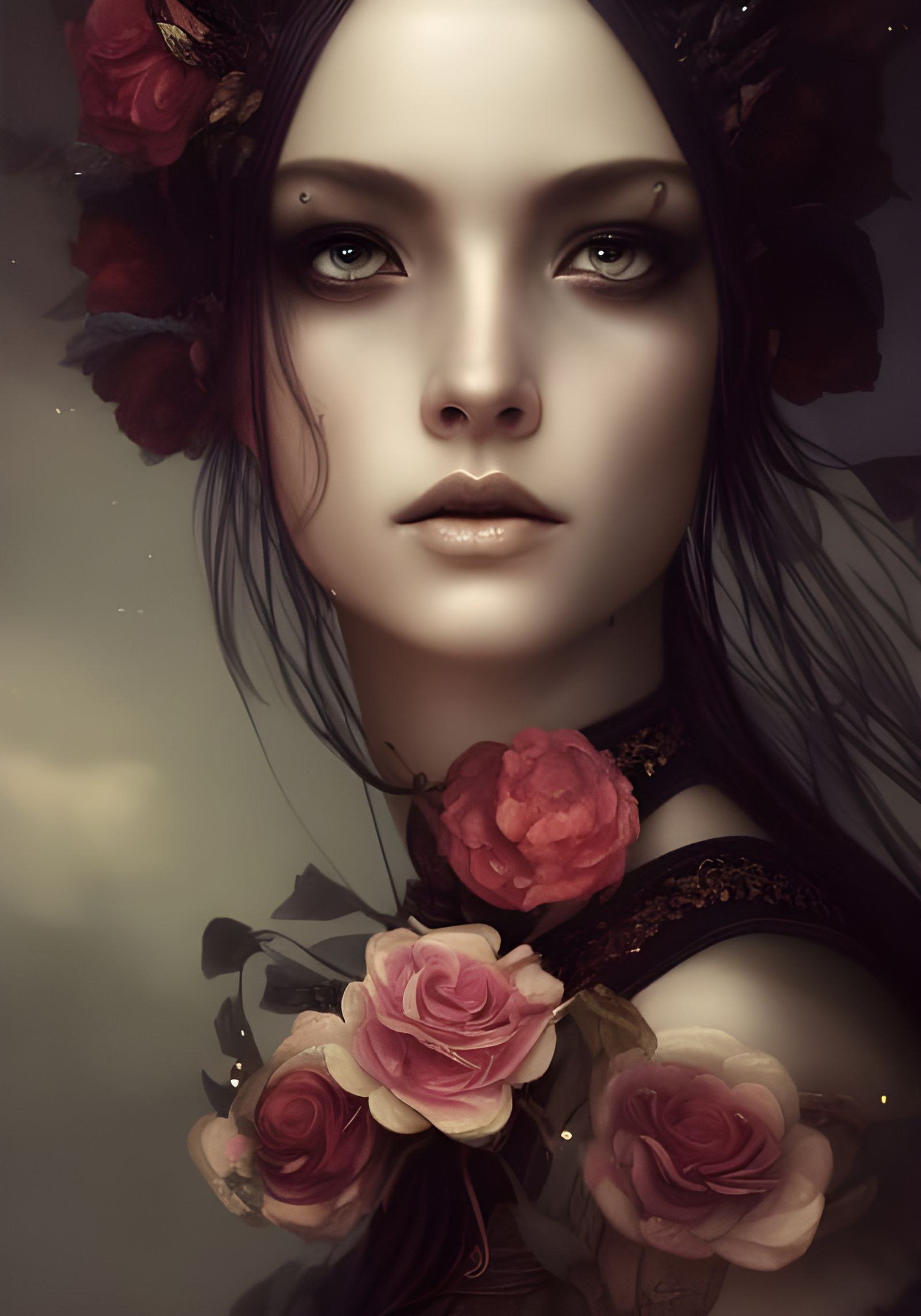 Gothic Rose - AI Generated Artwork - NightCafe Creator