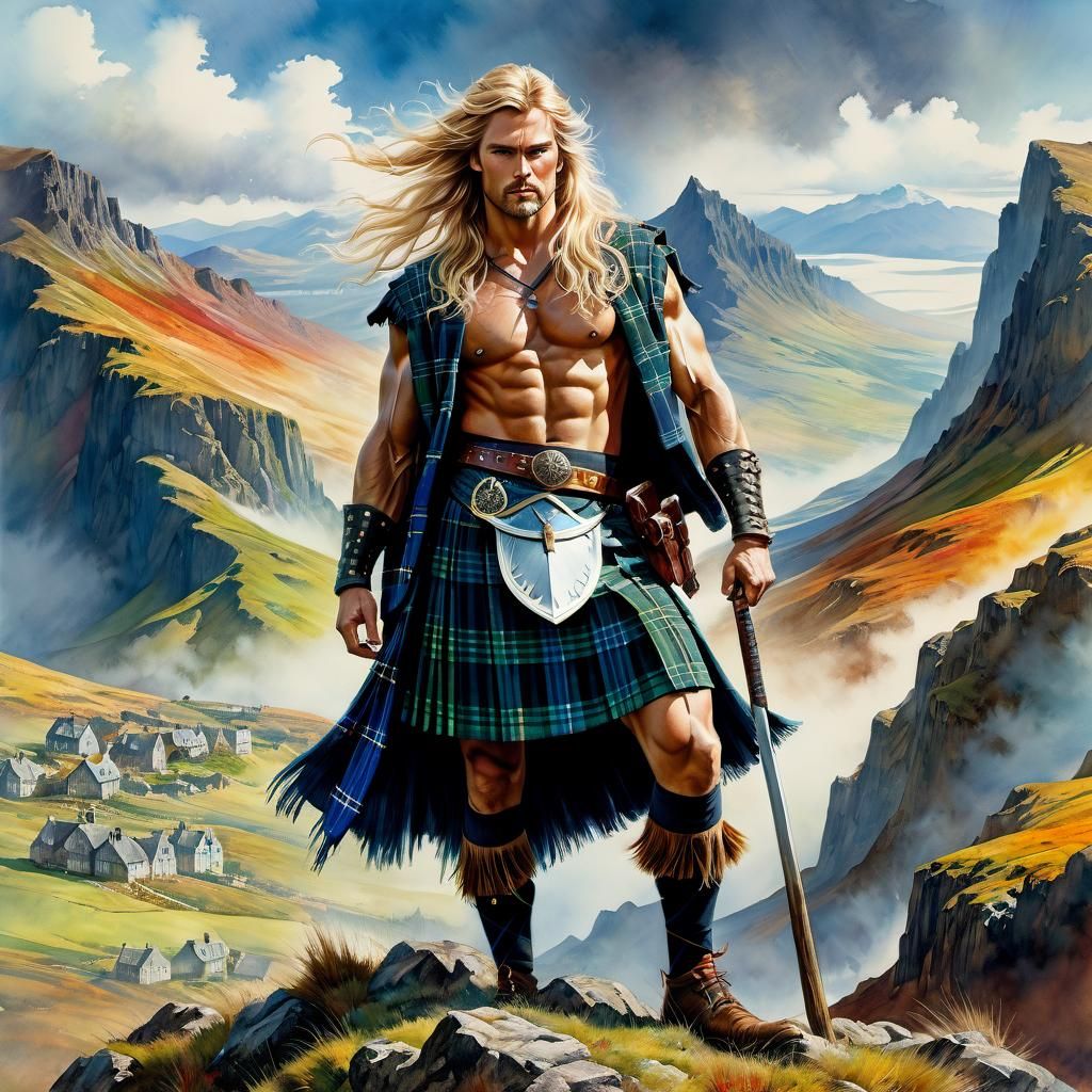 Scotland, there where plaids are born.  by @Terra