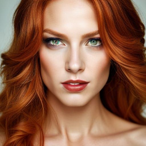 Woman red hair