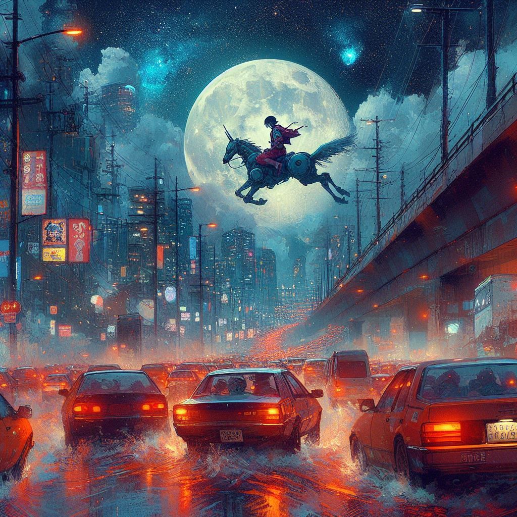 Why drive a car, when you can ride a binicorn?