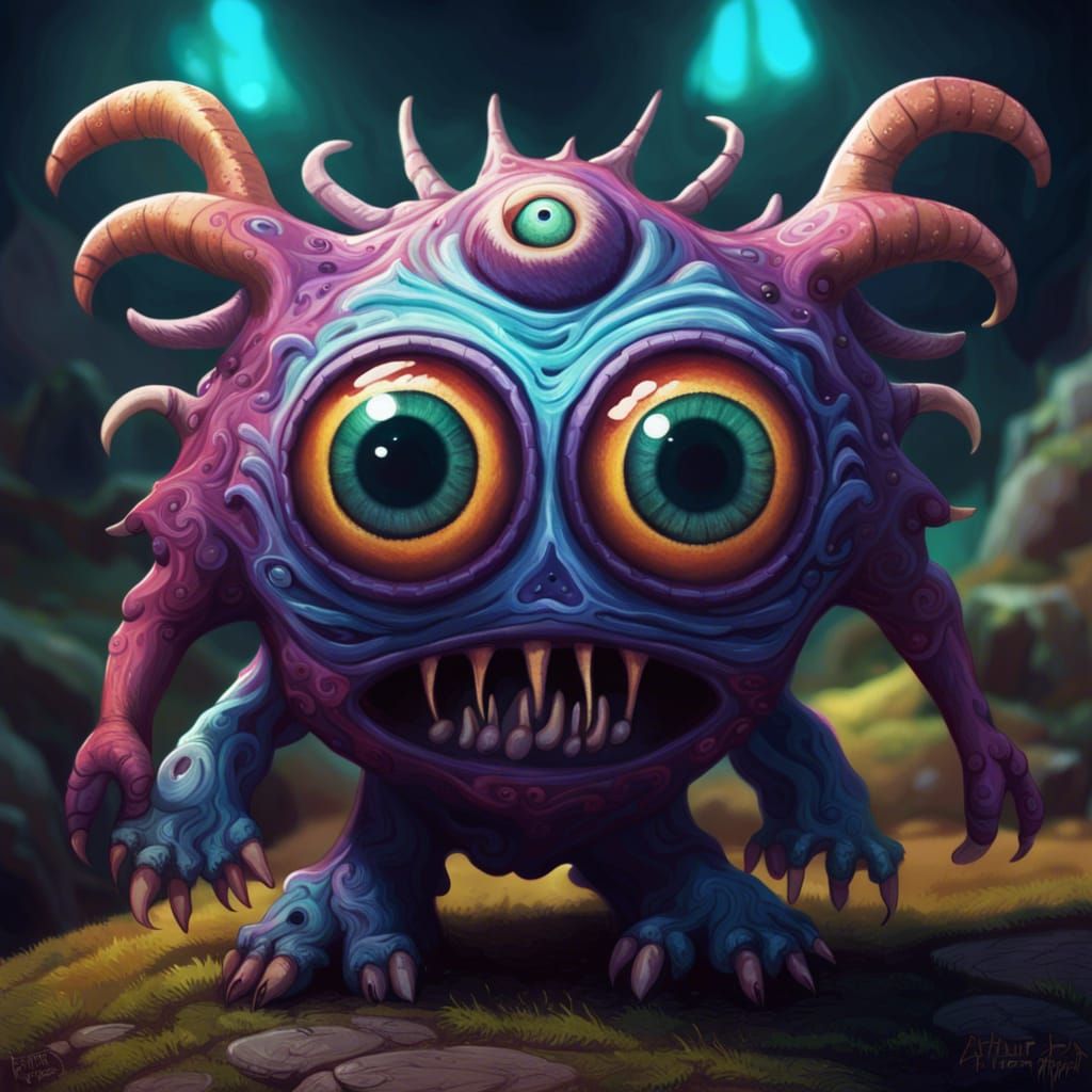 Cute monster - AI Generated Artwork - NightCafe Creator