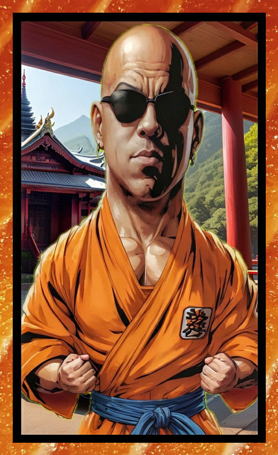 Dom Toretto From "The Fast and the Furious" as Krillin