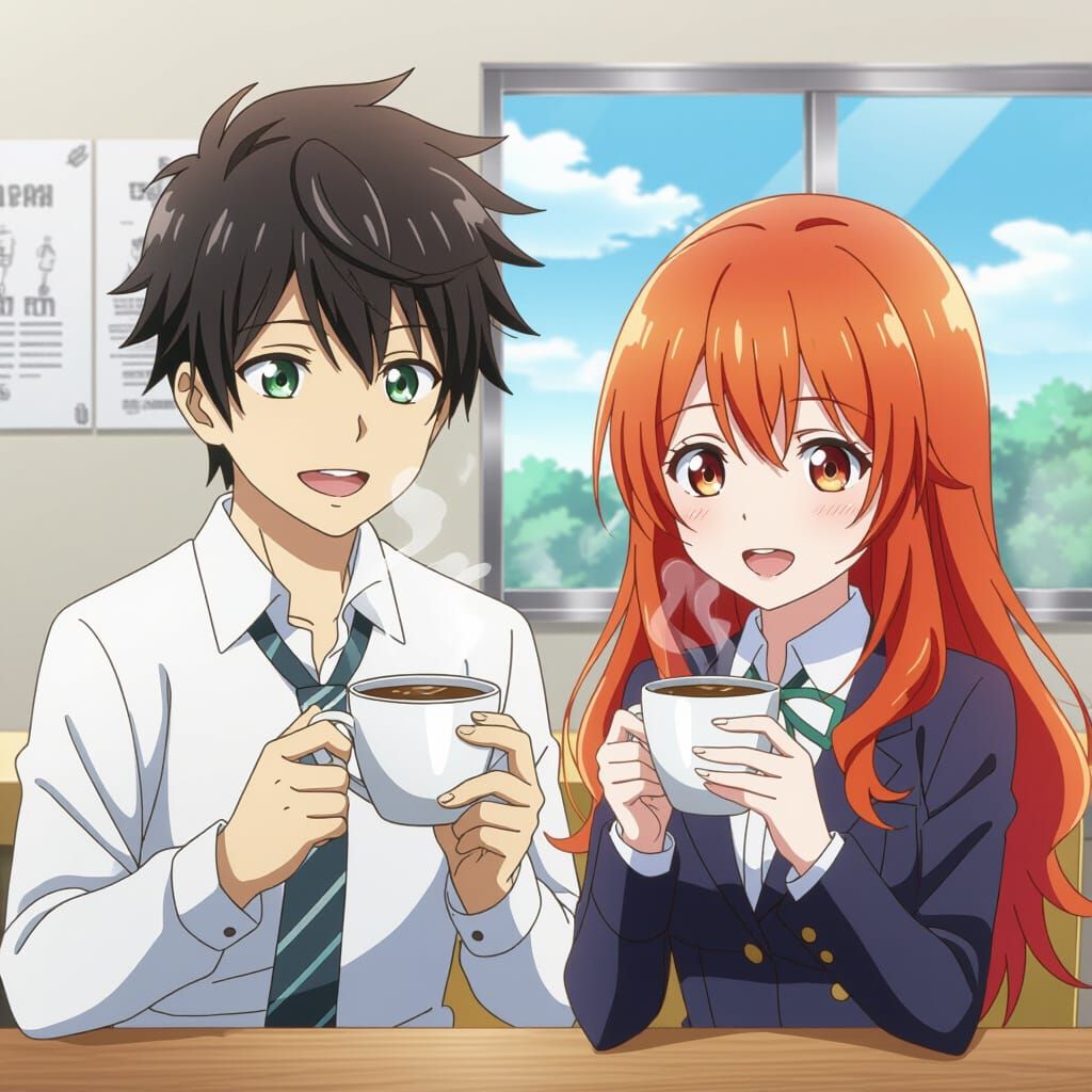 Emoji Composition: Love, Laughter, Coffee