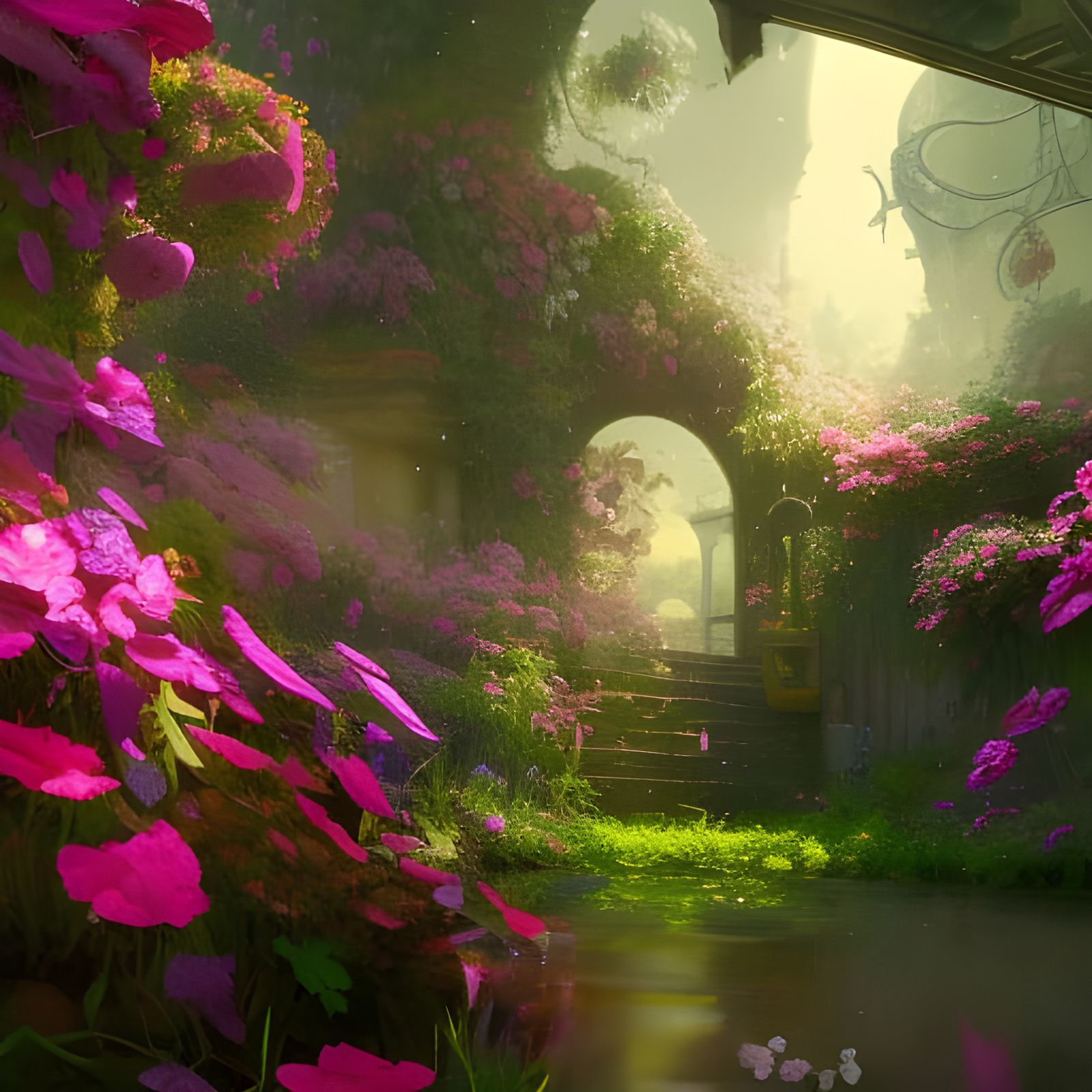 Stunning Secret Garden Ai Generated Artwork Nightcafe Creator