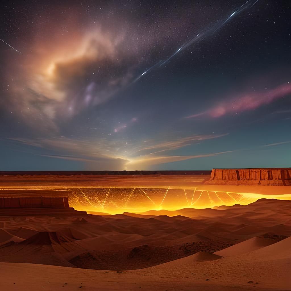 Dynamic Celestial and Weather Graphic Art