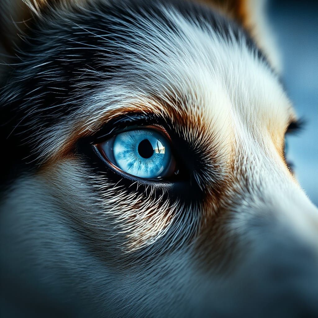Husky Eye  by @Pura_irre
