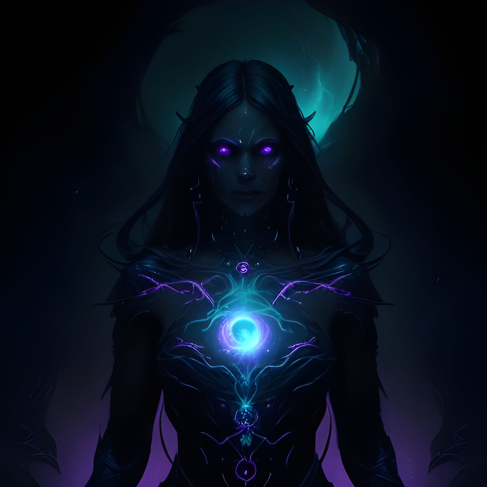 Absorbing darkness sinister by Greg Rutkowski 8k resolution holographic ...