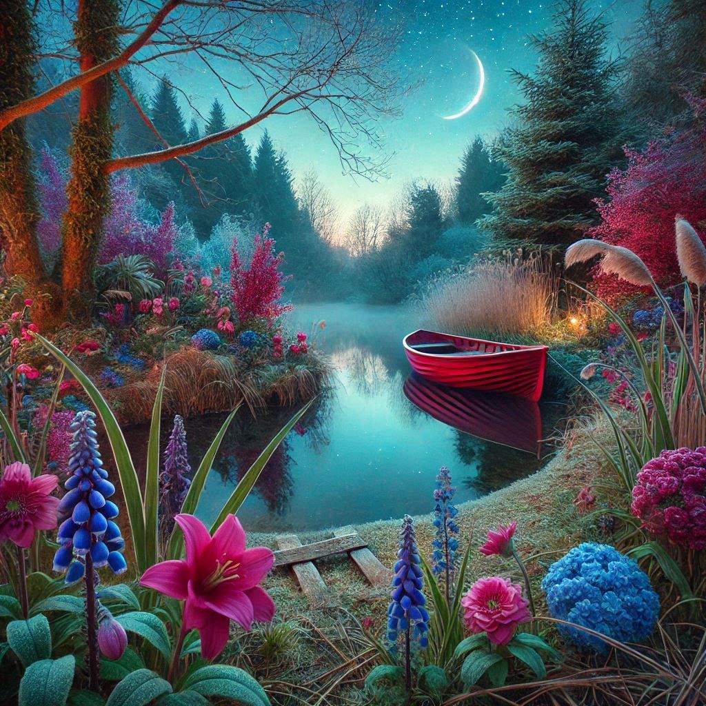 Red Boat durning Night Sky !! Take 2