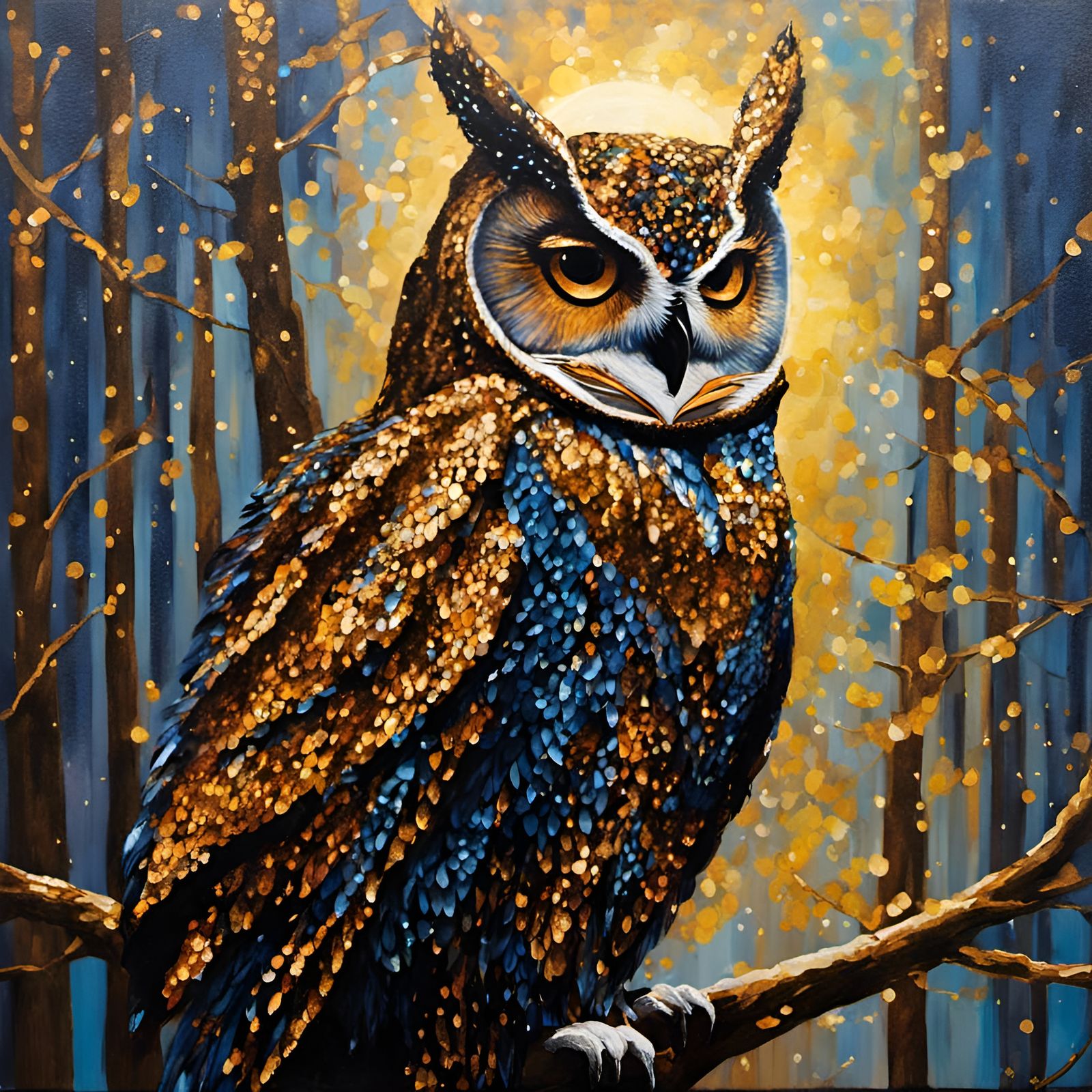 “Owl that glitters…”