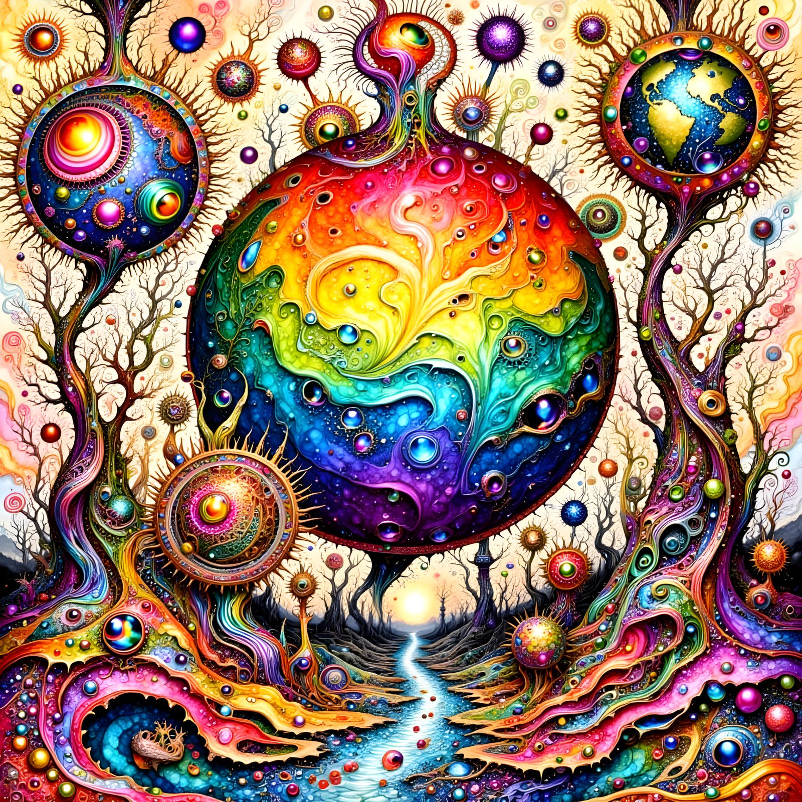 Hatching Of A Rainbow Alien....