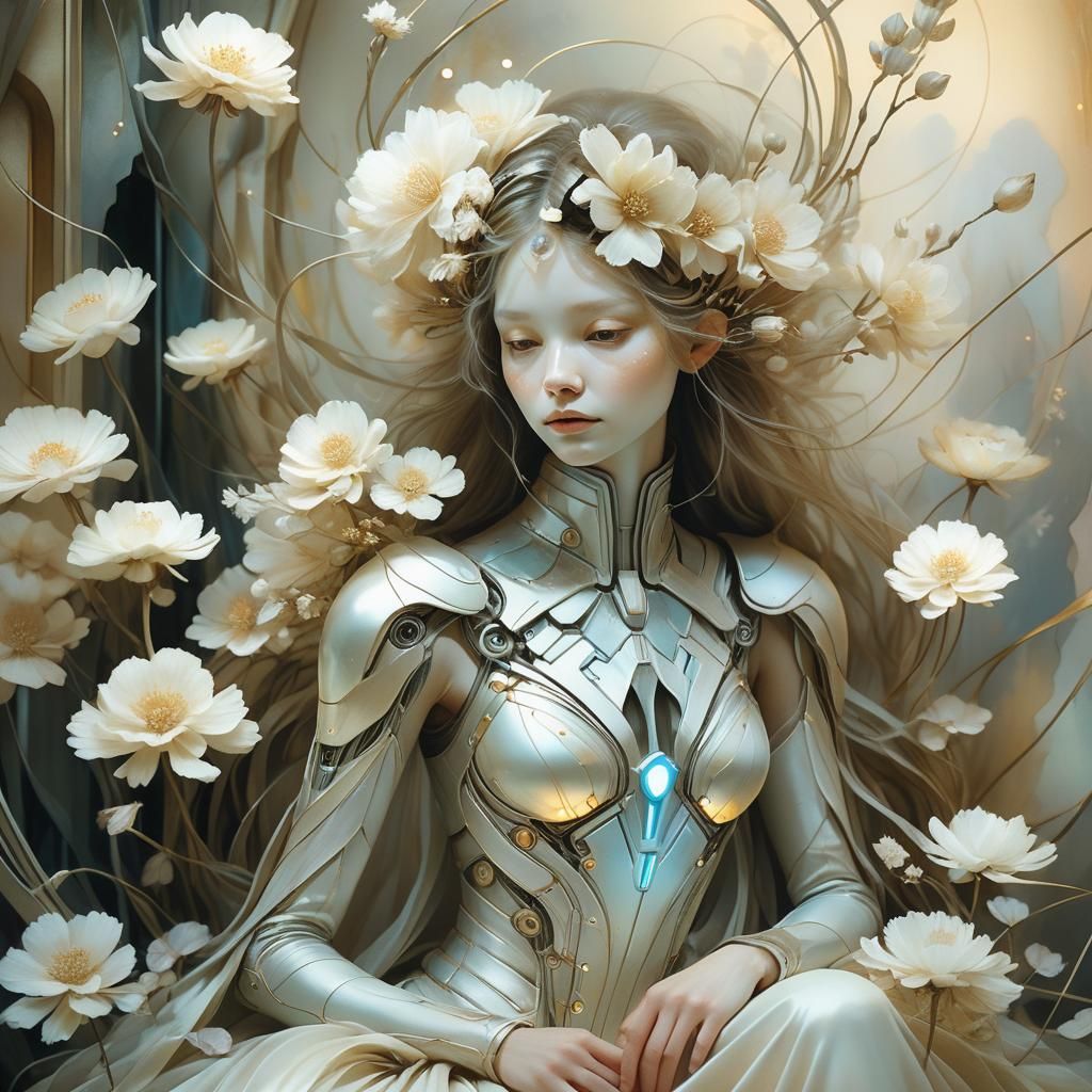 Futuristic portrait  by @Groovyspecs