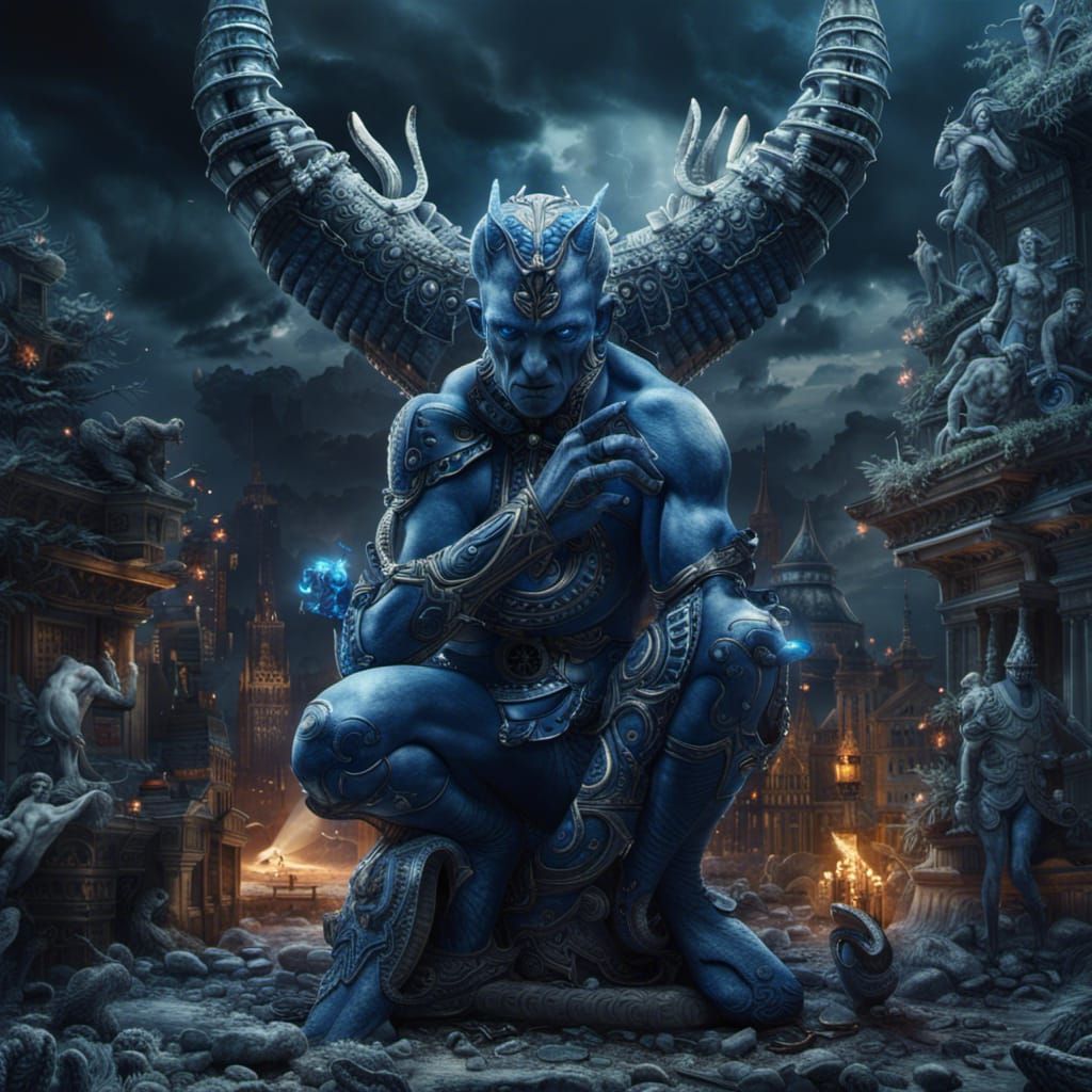 Blue devil   by @SalvaMalva