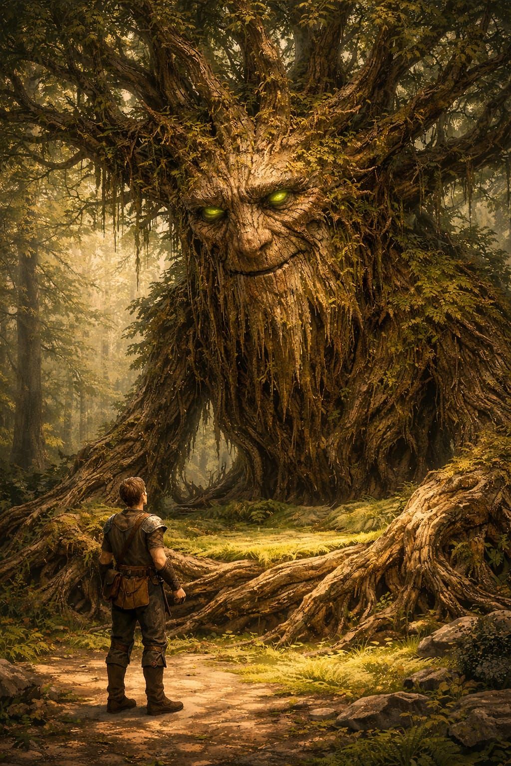 The Thornfather Turlang and the adventurer