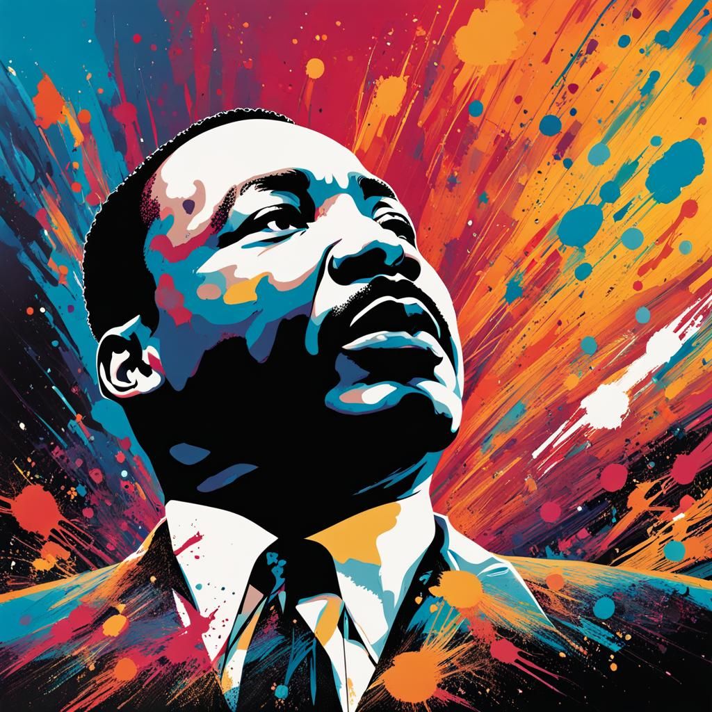 Martin Luther King  by @Gokiburi