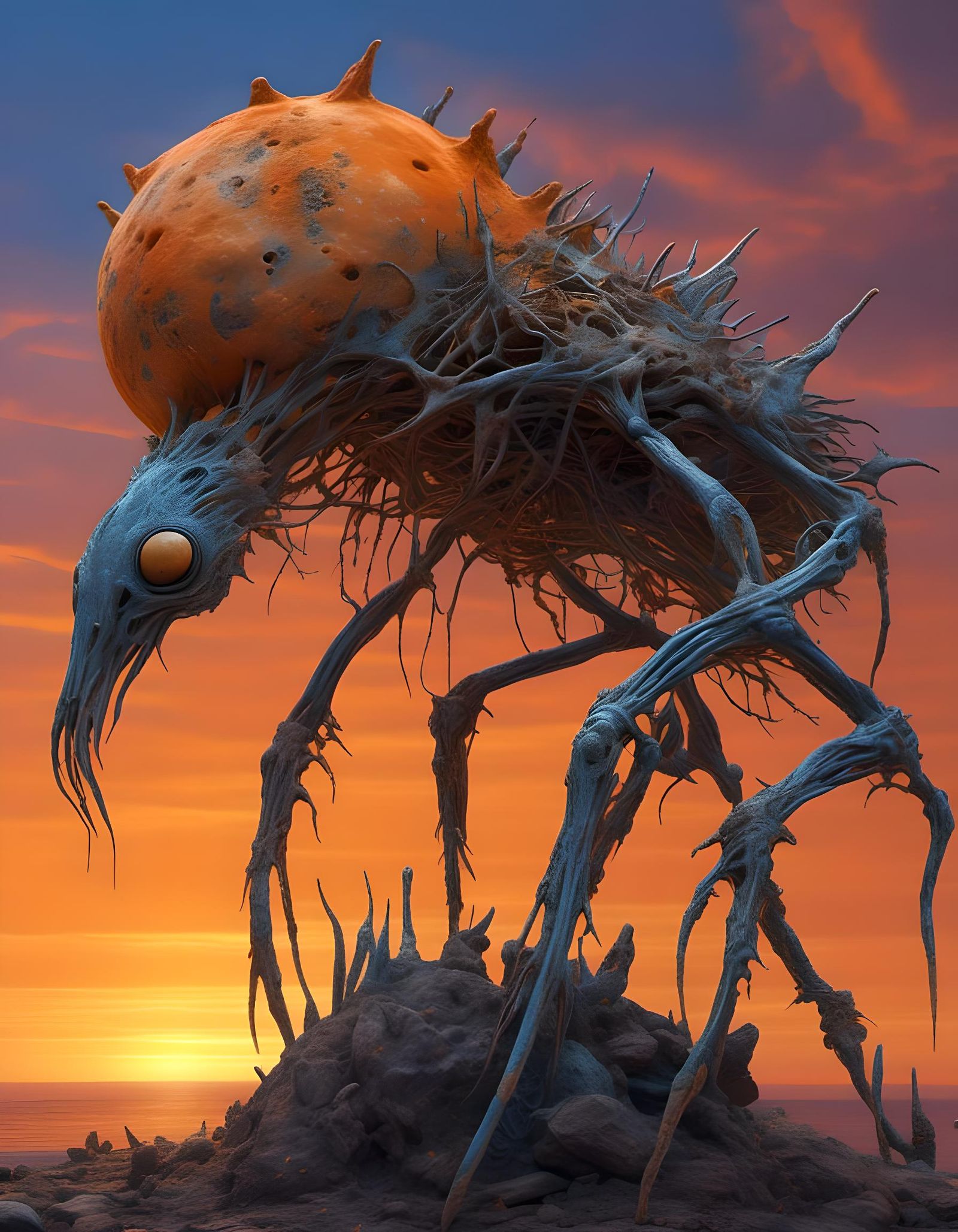 Mudhunter with Gravid Birth Sack