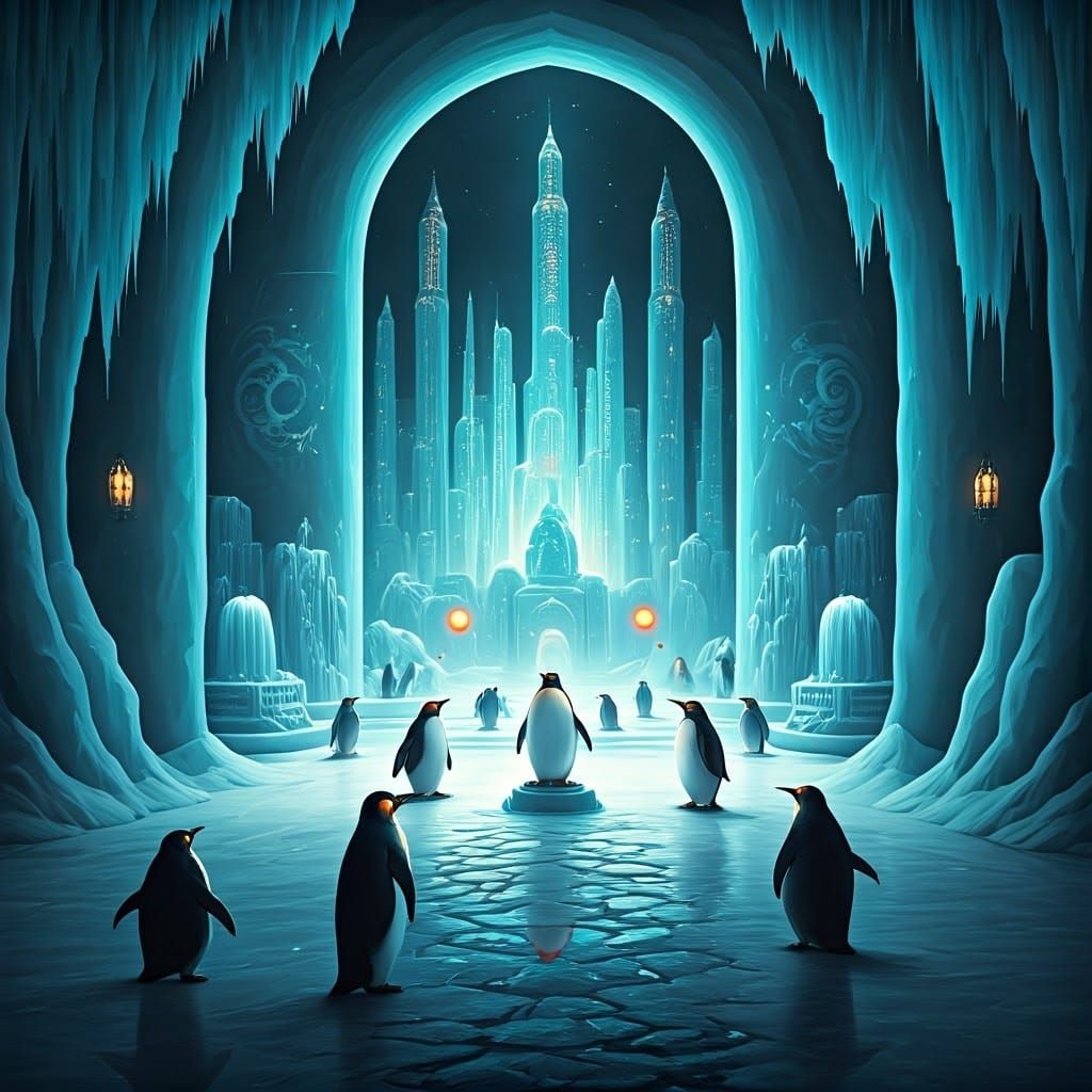 ממלכת הפינגווינים על הקרח