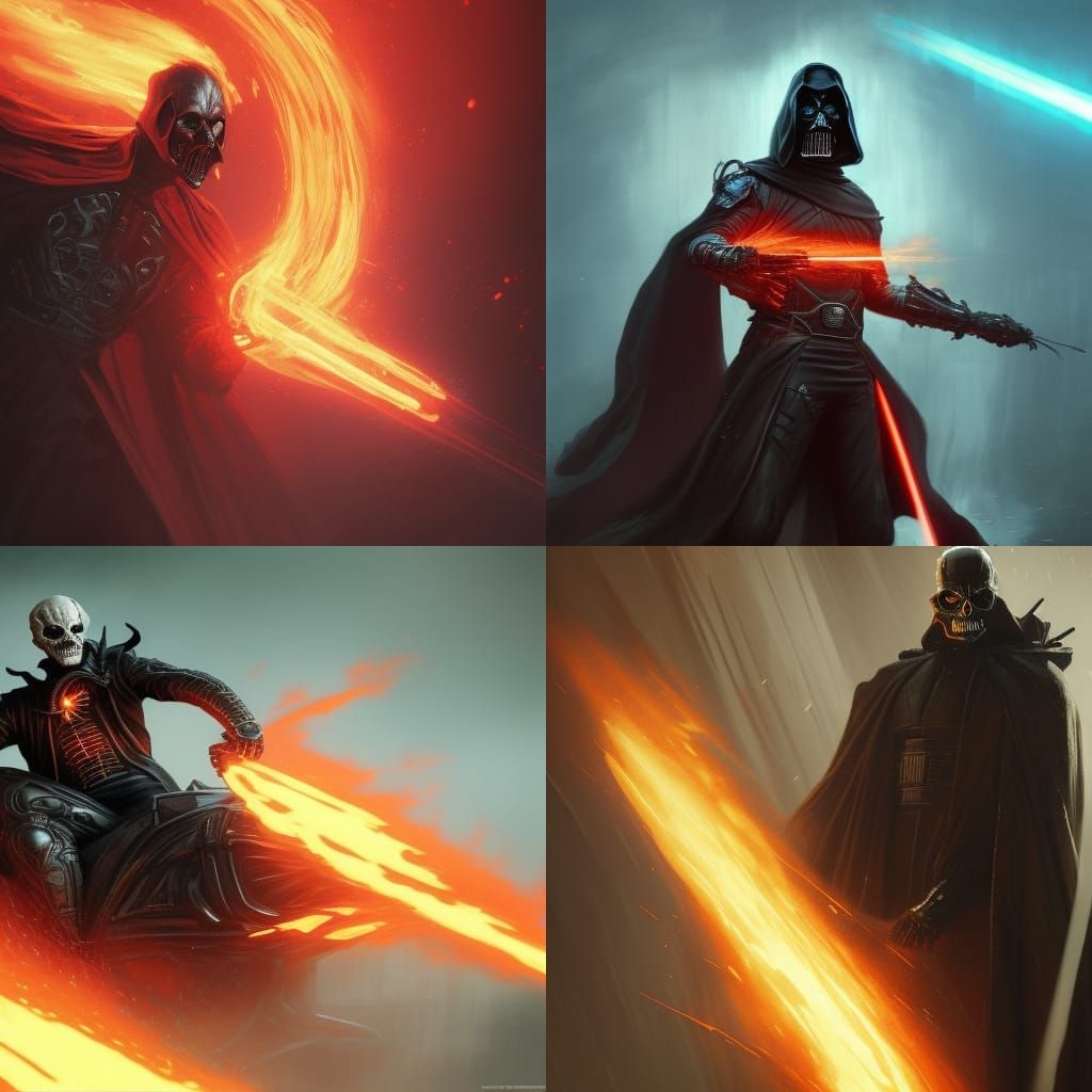 Ghost rider as a sith lord
