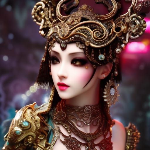 Porcelain girl - AI Generated Artwork - NightCafe Creator