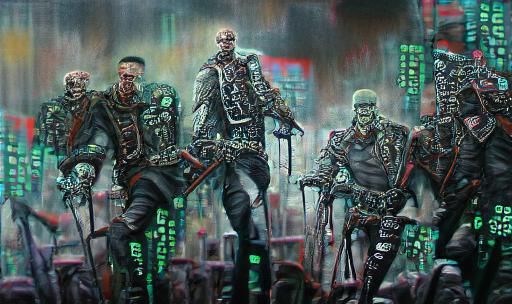 Horde of Undead Cyborgs