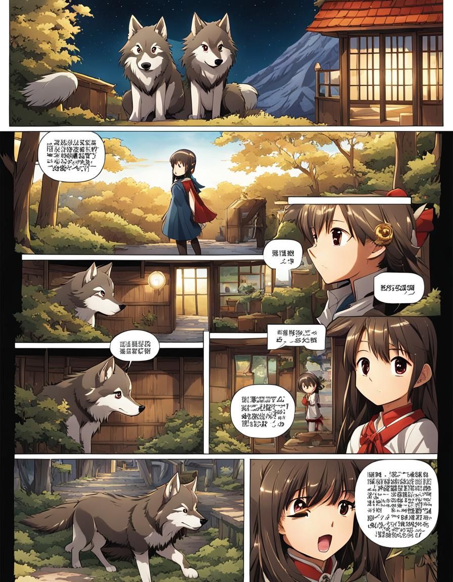 wolf friends... Comicbook  by @RatzeP2