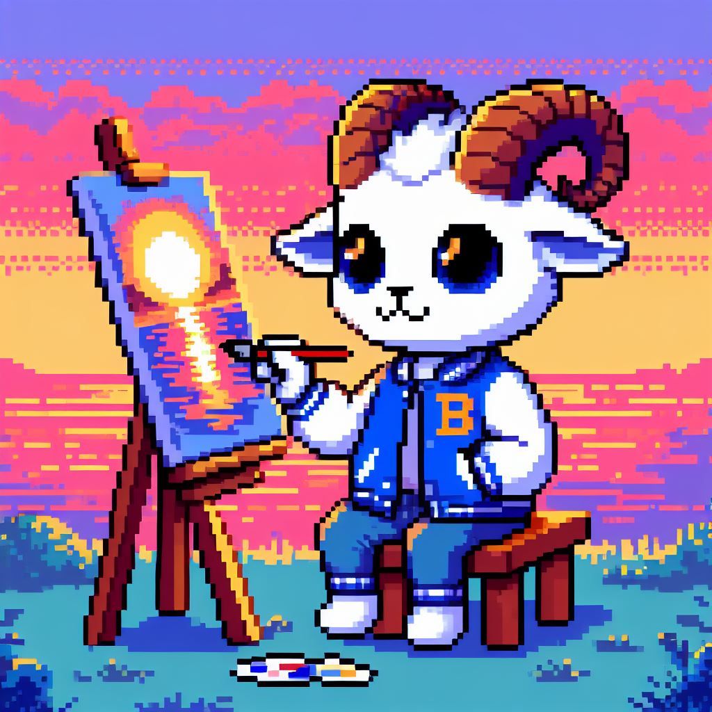 Little Jack Painting a Sunset